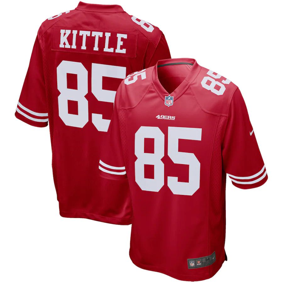 Men San Francisco 49ers 85 George Kittle Nike Scarlet Game Player NFL Jersey